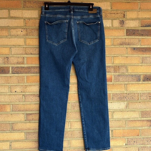 Mavi Veronica High Rise Straight Leg dark wash cotton blend premium Blue Jeans - Picture 10 of 12